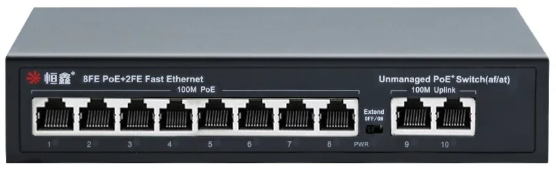 HX-0802PE 8+2-Port 100M PoE Switch