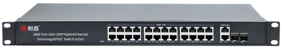 HX-2404PEG 24+2+2-Port Gigabit PoE Switch