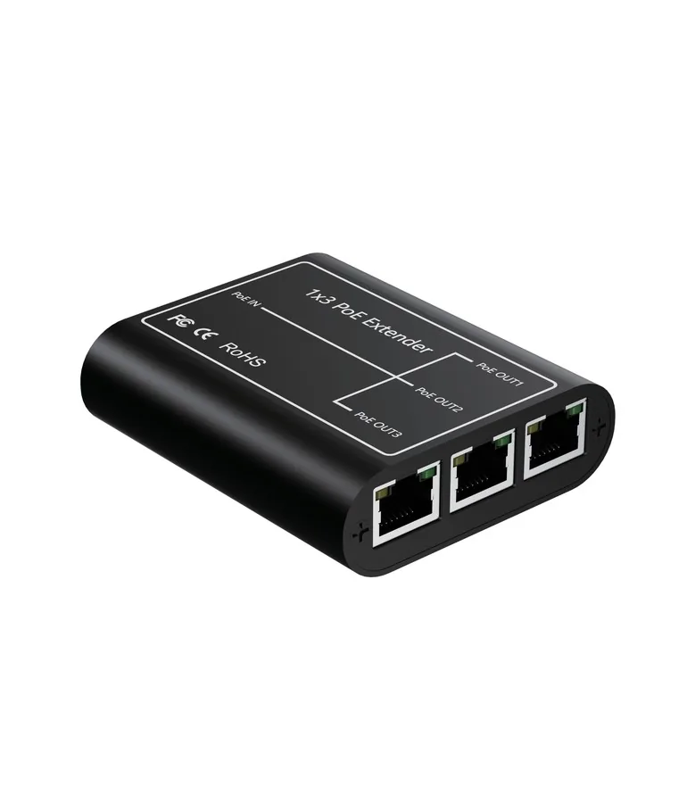 HX-POE103/G 1-in 3-out Gigabit PoE Extender