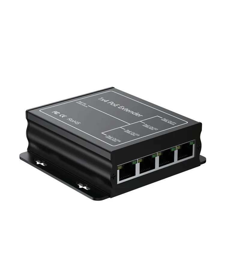 HX-POE104 1-in 4-out PoE Extender