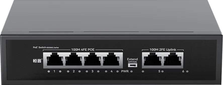HX-X0402PE 4+2-Port 100M PoE Switch