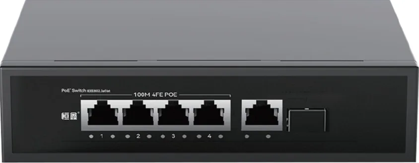 HX-X0402PEG 4+1+1-Port Gigabit PoE Switch