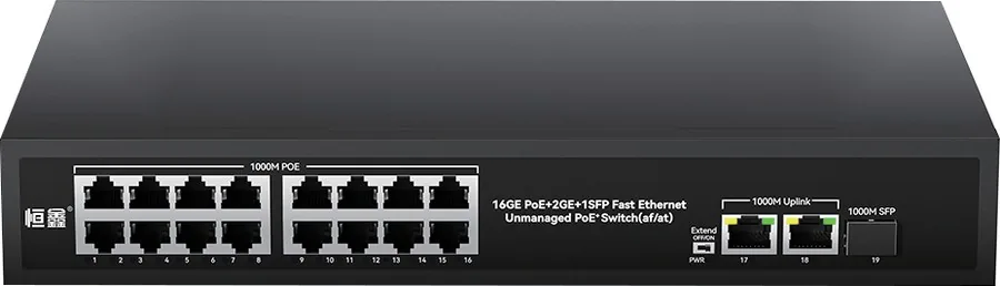 HX-X1603PEG 16+2+1-Port Gigabit PoE Switch